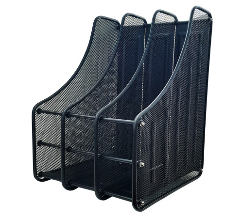 Лоток вертикальный  металлический серебро, 3-отд.,290*254*310 мм, Китай