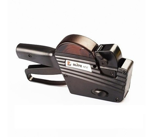 Этикет-пистолет Blitz MAXI 6 однострочный  (этикетка 26*16 с насечк., прямоуг. и овальн.), Италия