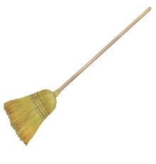 Метла  Сорго 30*45см с деревянным черенком, Узбекистан