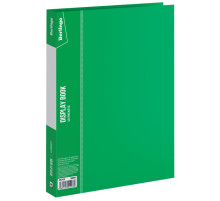 Папка 40 карманов с файлами Berlingo "Standard" 600 мкм, зеленая, РФ