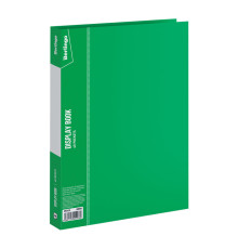 Папка 40 карманов с файлами Berlingo "Standard" 600 мкм, зеленая, РФ