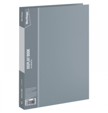 Папка 60 карманов с файлами Berlingo "Standard" 700 мкм, серая, РФ