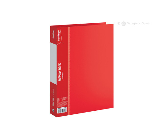Папка 100 вкладышей A4, 800 мкм, 30мм,  Berlingo Standard красная, Россия