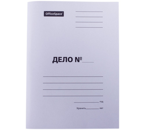 Обложка картонная А4 270г/м.кв. немелов. белая Дело. РФ