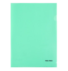 Папка-уголок А4 ProfPress, 180 мкм, непрозрачная, зеленая. РФ
