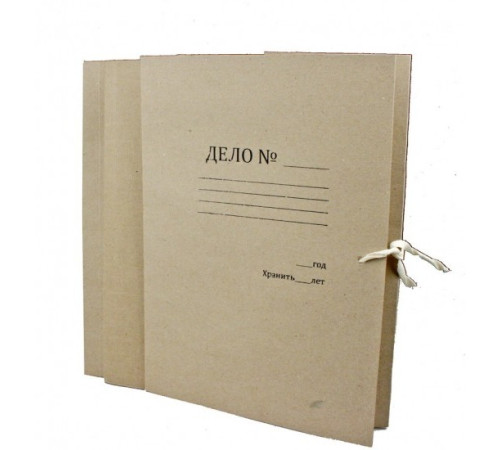 Папка на 2-х зав. А4 архивная "Дело", с корешком 90мм, РБ