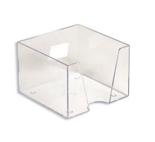 Бокс 90*90*50 мм для бумаг СТАММ пластик прозрачный, РФ
