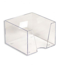 Бокс 90*90*50 мм для бумаг СТАММ пластик прозрачный, РФ