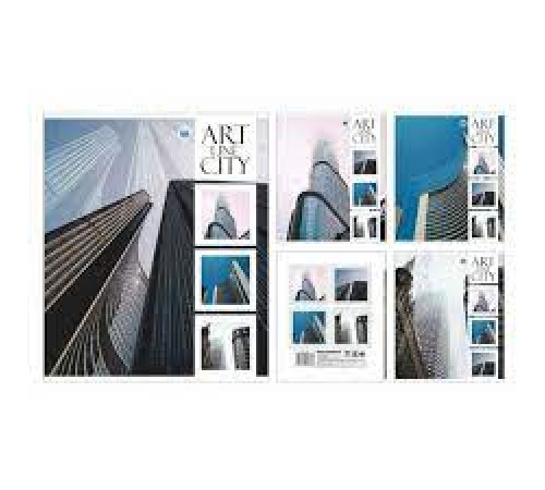 Тетрадь общая А5, 96 л. на скобе клетка обл.карт., Архитектура,  РБ