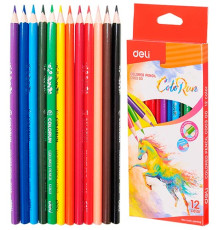 Карандаши 12 цв. треугольные «ColoRun» (Deli), Китай