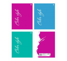 Тетрадь А4, 48 л. на скобе, клетка, ф.205х273мм серия Однотонные, обл.лакиров. картон,РБ