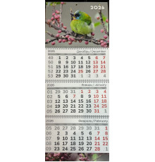 Календарь квартальный "Птица" на 3 спир.,2026г. РБ