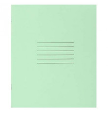 Тетрадь А5 12л клетка школьная ф.170*205, зелен. бум.обложка. РБ