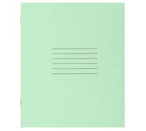 Тетрадь А5 12л клетка школьная ф.170*205, зелен. бум.обложка. РБ