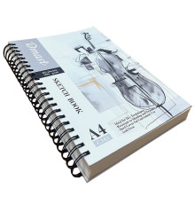 Скетчбук А4 60л на гребне 160гр/м,DMAST, Китай