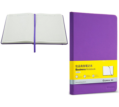 Ежедневник А5 недатир., 122 л., 138х206 мм, фиолетовый, на резинке, Comix, Китай