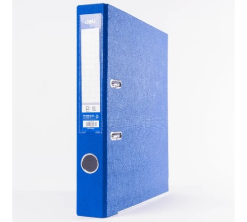 Папка регистратор А4, ПВХ Эко, 50 мм."Deli" синий, Китай