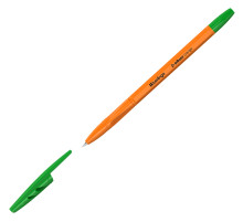 Ручка шариковая зелёный стержень, 0,7 мм Berlingо Tribase Orange, корпус оранжевый, Китай