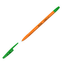 Ручка шариковая зелёный стержень, 0,7 мм Berlingо Tribase Orange, корпус оранжевый, Китай
