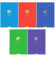 Тетрадь А4, 96 л, клетка, скоба Моноколор.Office style". РФ