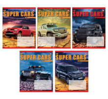 Тетрадь А5 12л клетка, на скобе «Очаровательные щенки», "СуперАвто", 165*200 мм, картон.облож. РФ