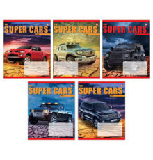 Тетрадь А5 12л клетка, на скобе «Очаровательные щенки», "СуперАвто", 165*200 мм, картон.облож. РФ