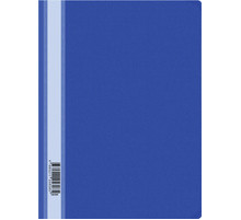 Скоросшиватель пласт.А4 прозр.верх Lite, толщина пластика 0,11 мм синий, РФ