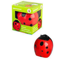 Точилка электрическая пласт. 1 отверстие, Божья коровка, +1 запасное лезвие, китай