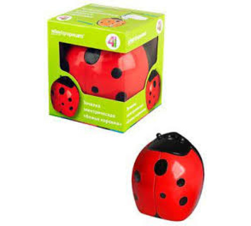 Точилка электрическая пласт. 1 отверстие, Божья коровка, +1 запасное лезвие, китай