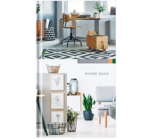 Книга алфавитная 80л., А5, 7БЦ, OfficeSpace "Офис. Own style", выборочный уф-лак, с высечкой, РФ