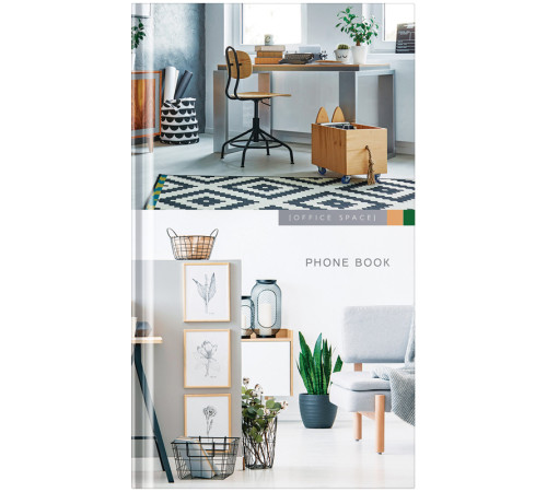 Книга алфавитная 80л., А5, 7БЦ, OfficeSpace "Офис. Own style", выборочный уф-лак, с высечкой, РФ