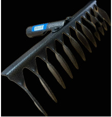 Грабли 12-зубые, витые РЕЛЬСОВАЯ СТАЛЬ, клёпаные, без черенка, 32см. Россия