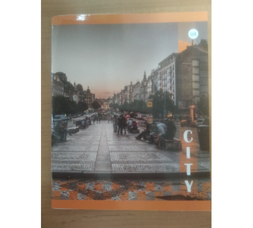 Тетрадь общая А5, 96 л. на скобе клетка обл.карт., Города,  РБ